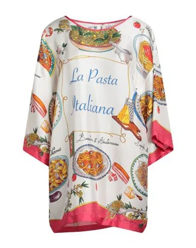 Dolce & Gabbana Woman Top White Size 4 Silk