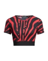 Dolce & Gabbana Woman T-shirt Black Size 10 Polyamide, Elastane, Polyester In Black