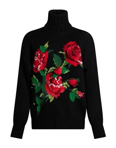 Dolce & Gabbana Woman Turtleneck Black Size 4 Virgin Wool, Cashmere