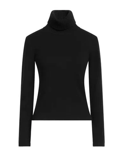 DOLCE & GABBANA DOLCE & GABBANA WOMAN TURTLENECK BLACK SIZE 6 CASHMERE