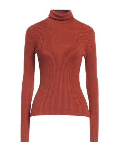 Dolce & Gabbana Woman Turtleneck Brown Size 8 Virgin Wool