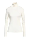 Dolce & Gabbana Woman Turtleneck Ivory Size 6 Virgin Wool In White
