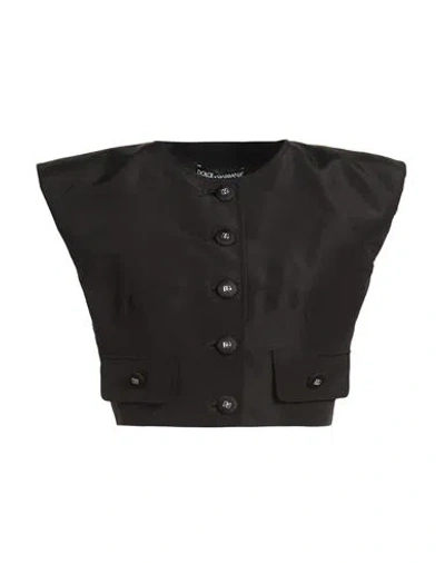 Dolce & Gabbana Woman Vest Black Size 10 Silk