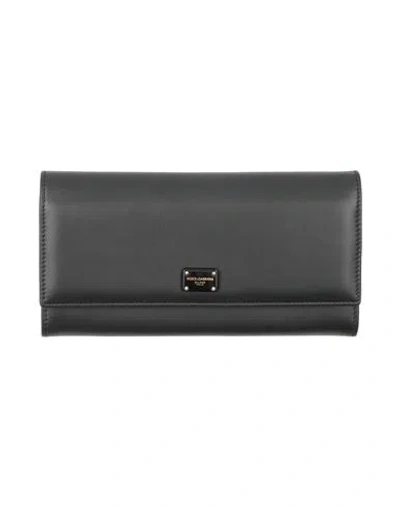 Dolce & Gabbana Woman Wallet Black Size - Calfskin