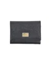 Dolce & Gabbana Leather French Flap Wallet In Black