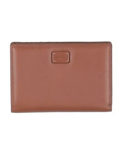 Dolce & Gabbana Woman Wallet Brown Size - Calfskin