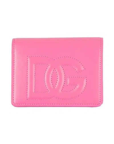 Dolce & Gabbana Woman Wallet Fuchsia Size - Calfskin In Pink