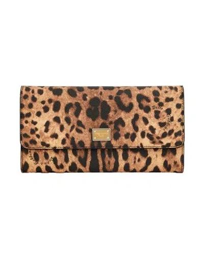 Dolce & Gabbana Woman Wallet Light Brown Size - Leather
