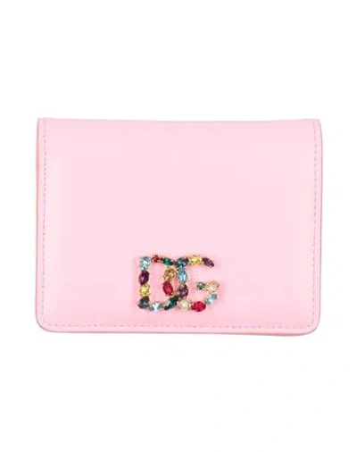 Dolce & Gabbana Woman Wallet Pink Size - Calfskin