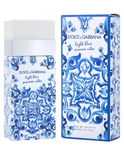 Dolce & Gabbana Women's 1.7oz Light Blue Summer Vibes Edt In White