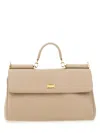 Dolce & Gabbana Grey Leather My Sicily Handbag
