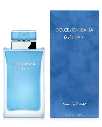 Dolce & Gabbana Women's 3.4oz Light Blue Eau Intense Edp In White
