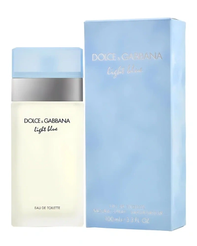 Dolce & Gabbana Women's 3.4oz Light Blue Edt In White