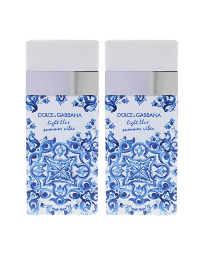 DOLCE & GABBANA DOLCE & GABBANA WOMEN'S 3.3OZ LIGHT BLUE SUMMER VIBES EDT - PACK OF 2