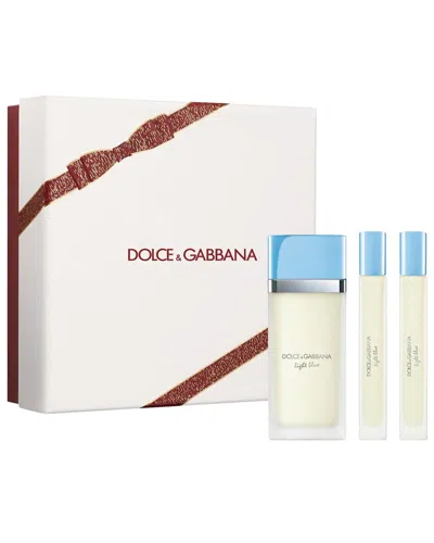 Dolce & Gabbana Women's 3.4oz Light Blue Edt 3pc Set