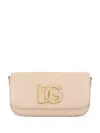 Dolce & Gabbana Dolce&gabbana 3.5 East/west Raffia Crossbody Bag In Pink