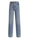 Dolce & Gabbana Fold-effect High-rise Jeans In Blue
