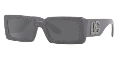 Pre-owned Dolce & Gabbana Women's 53mm Grey Sunglasses Dg4447b-30906g-53 In Gray