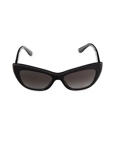 Dolce & Gabbana Women's 54mm Cat Eye Sunglasses In Black
