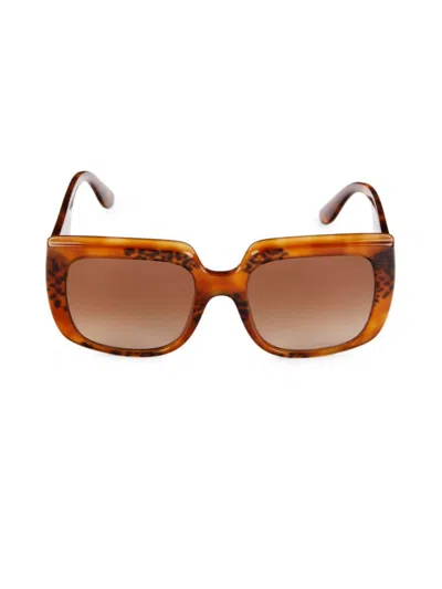 Dolce & Gabbana Women's 54mm Rectangle Sunglasses In Brown