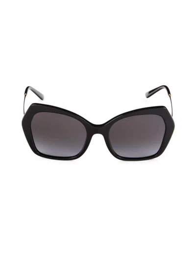 Dolce & Gabbana Women's 56mm Geometric Sunglasses In Black