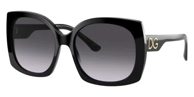 Pre-owned Dolce & Gabbana Women's 58mm Black Sunglasses Dg4385f 501/8g 58 In Gray