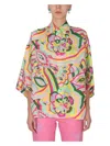 Dolce & Gabbana Abstract-print Silk Shirt In Multicolour