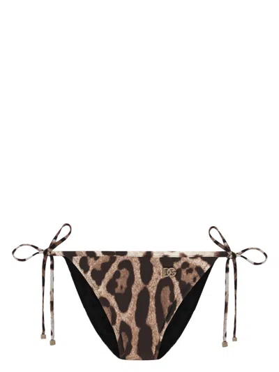 DOLCE & GABBANA WOMEN'S ANIMAL PRINT BIKINI BRIEFS