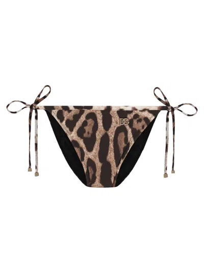 DOLCE & GABBANA DOLCE & GABBANA WOMEN ANIMAL PRINT BIKINI BRIEFS