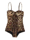 Dolce & Gabbana Women Animalier One-piece Swimsuit