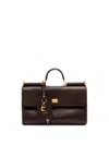 Dolce & Gabbana My Sicily Medium Tote Bag With Handle In Brown