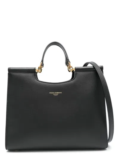 DOLCE & GABBANA WOMEN'S BAG SHOPPING SICILY SMALL BLACK | BB7728B7321