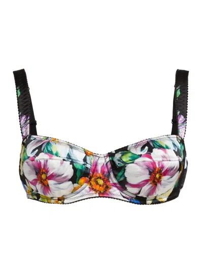 Dolce & Gabbana Women's Balconette Rose Print Bra