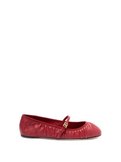 Dolce & Gabbana Women Ballerinas In Red