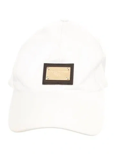Pre-owned Dolce & Gabbana Women's Baseball Cap In White