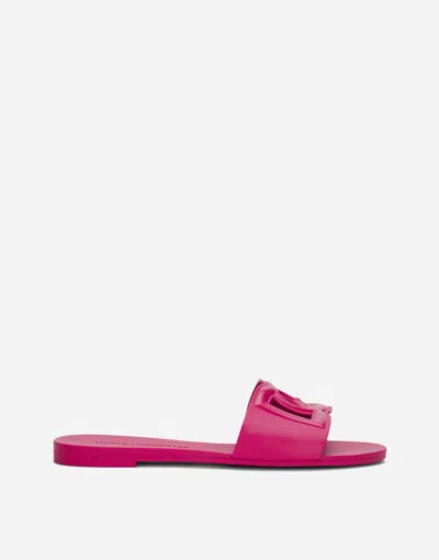 Dolce & Gabbana Women's Beachwear Gomm Sandals In Fuxia
