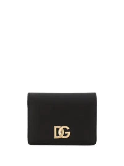 Dolce & Gabbana Women Bi-fold Wallet With Logo Plaque