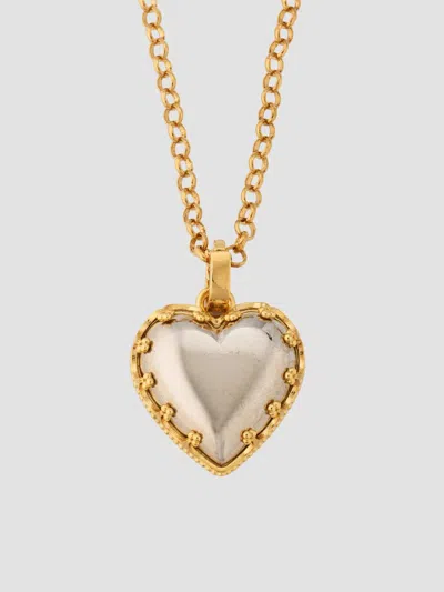 Dolce & Gabbana Women's Bijoux Two-tone Heart Pendant Necklace In Gold