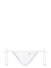 Dolce & Gabbana Logo-plaque Side-tie Bikini Bottom In White
