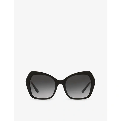 Dolce & Gabbana Dg4399 Butterfly-frame Acetate Sunglasses In Black