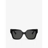 Dolce & Gabbana Dg4471 Square-frame Acetate Sunglasses In Black