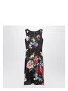 Dolce & Gabbana Black Dress With Floral Print