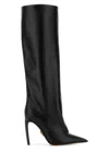 Dolce & Gabbana Women Black Leather Devotion Boots In Black