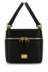 Dolce & Gabbana Women Black Leather Sicily Cube Handbag In Black