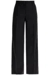 Dolce & Gabbana Black Wool Flared Trousers In Nero