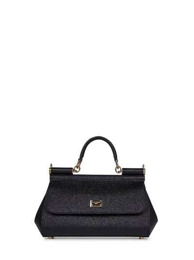 Dolce & Gabbana Women Black Medium Sicily Handbag In Multi