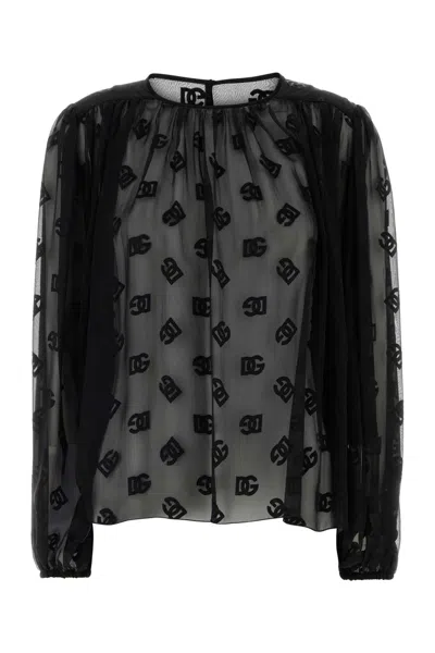 Dolce & Gabbana Women Black Organza Blouse