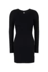 Dolce & Gabbana Short Milano Rib Dress With Dg Logo