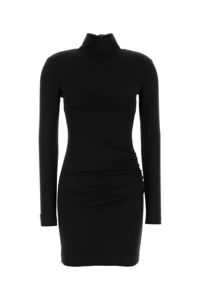 Dolce & Gabbana Women Black Stretch Viscose Blend Mini Dress