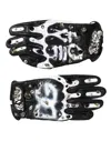 Dolce & Gabbana Women's Black White Crystal Wrist Length Mitten  Women's Gloves In Multi